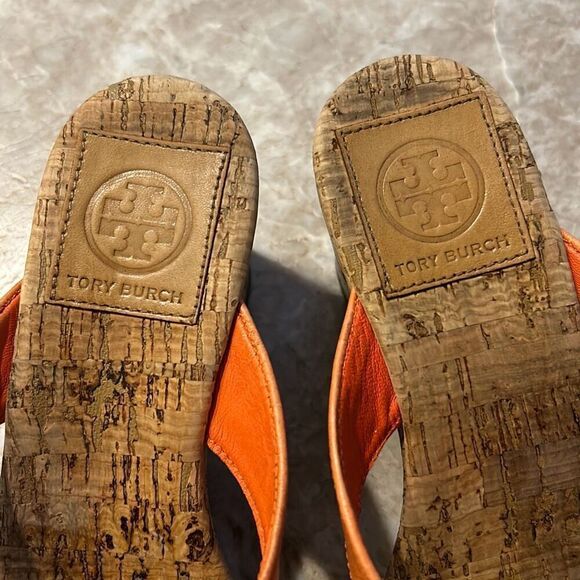 Tory Burch Cork Wedge Sandals - Picture 4 of 7